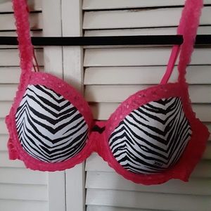 Victoria Secret PINK Zebra Print Bra